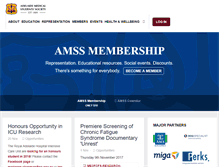 Tablet Screenshot of amss.org.au